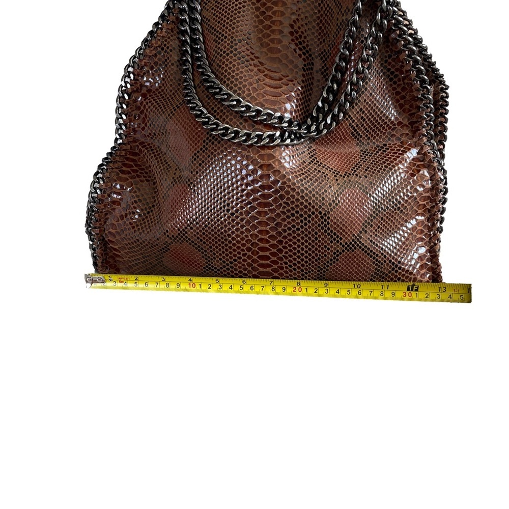 Bam Forever Faux Snake Leather Purse With Black Chain - Picture 2 of 6